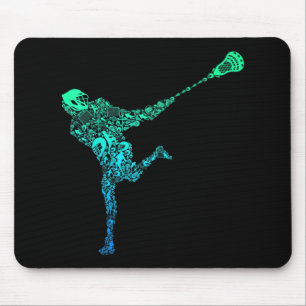 Lacrosse Player Youth Men Kids Boys Mousepad
