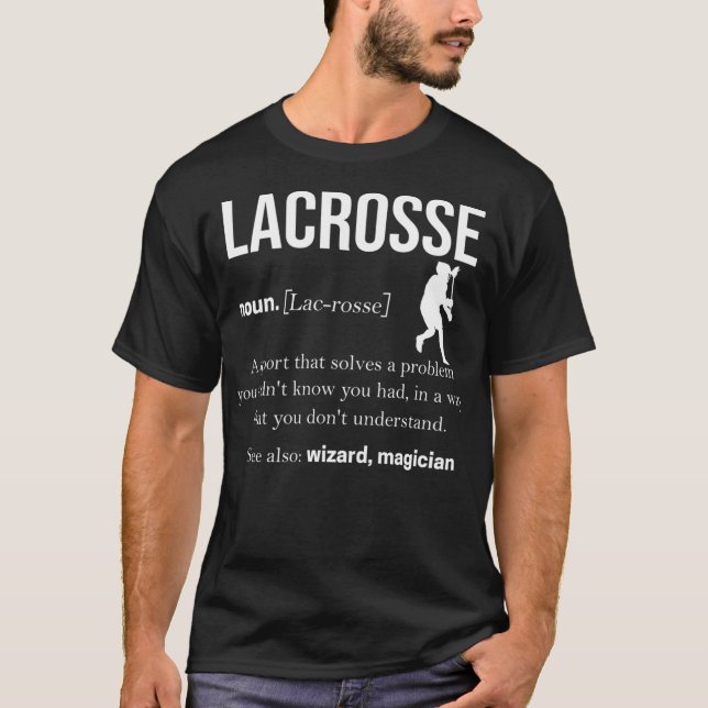 Lacrosse Players werfen Cue Ball Lax Crossstick (1 T-Shirt (Vorderseite)