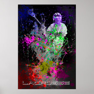 Lacrosse-Poster für Spritzer Poster
