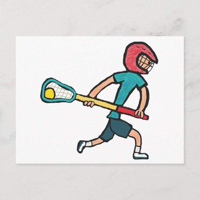 Lacrosse Postkarte (Vorderseite)