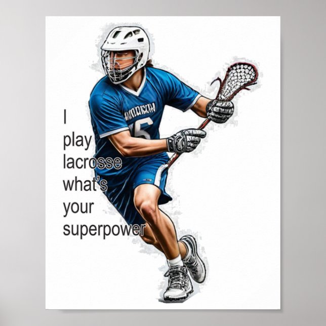 Lacrosse Power Poster (Vorne)