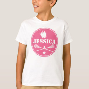 Lacrosse-Prinzessin Personalized Girls T-shirt