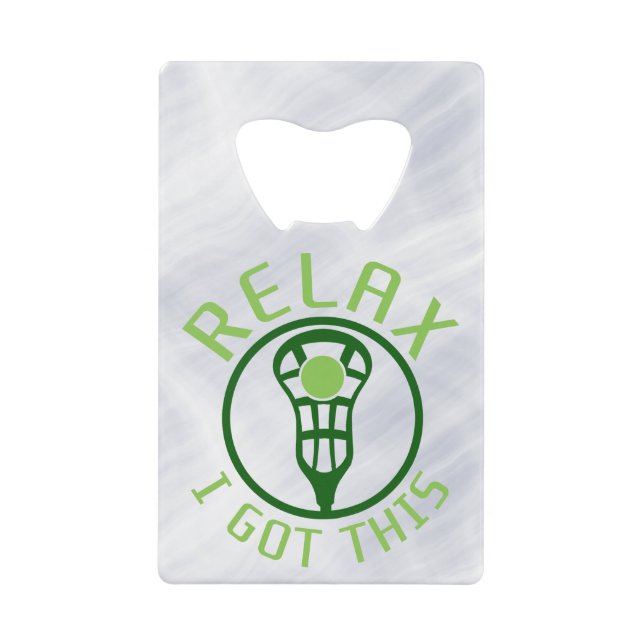 Lacrosse ReLAX I Got Kreditkarten Flaschenöffner (Vorderseite)