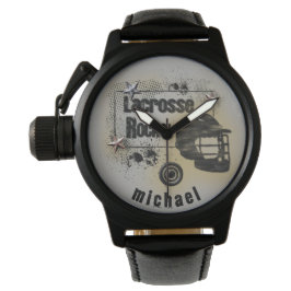 Lacrosse Rocks! Personalisiert Armbanduhr