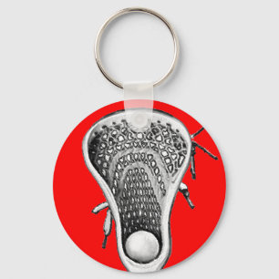 Lacrosse Rot-Team Schlüsselanhänger