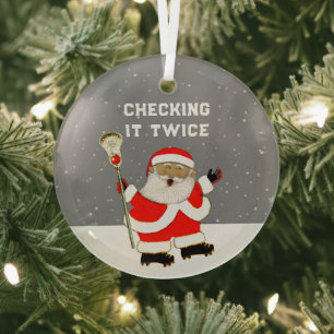 Lacrosse-Sammelobjekt Ornament Aus Glas