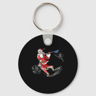 Lacrosse Santa Christmas Cool Lax Sport Ugly X-Mas Schlüsselanhänger