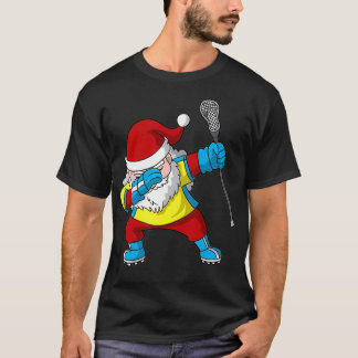 Lacrosse Santa Claus LAX Weihnachten Dabbing Gesch T-Shirt