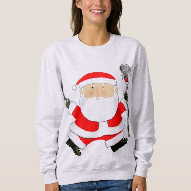 Lacrosse Santa Claus Sweatshirt (Vorderseite)