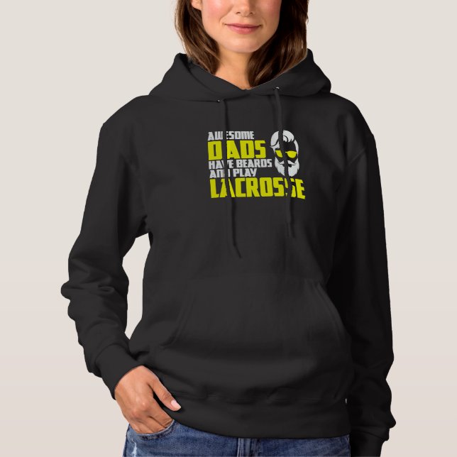Lacrosse Saying Father's Day Lacrosse Player Hoodie (Vorderseite)
