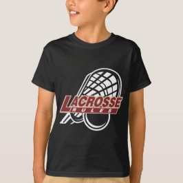 Lacrosse-schwarzer T - Shirt