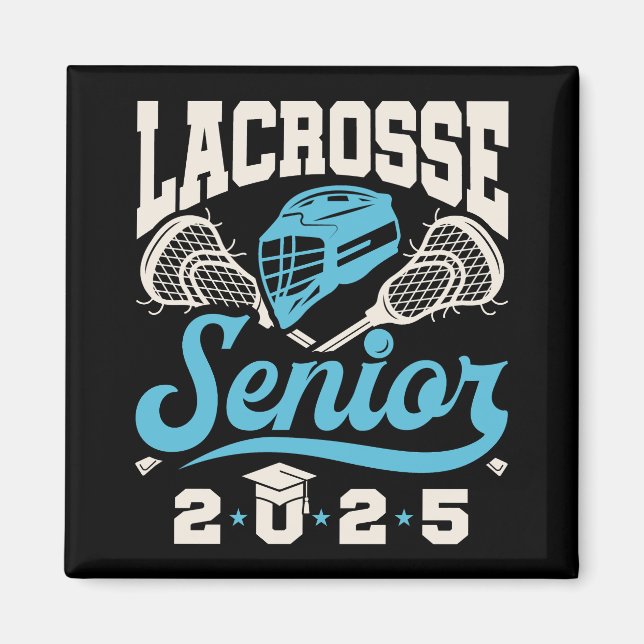 Lacrosse Senior Class of 2025 Abschluss Magnet (Vorne)