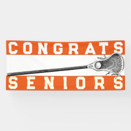 Lacrosse Senior Night Orange Banner