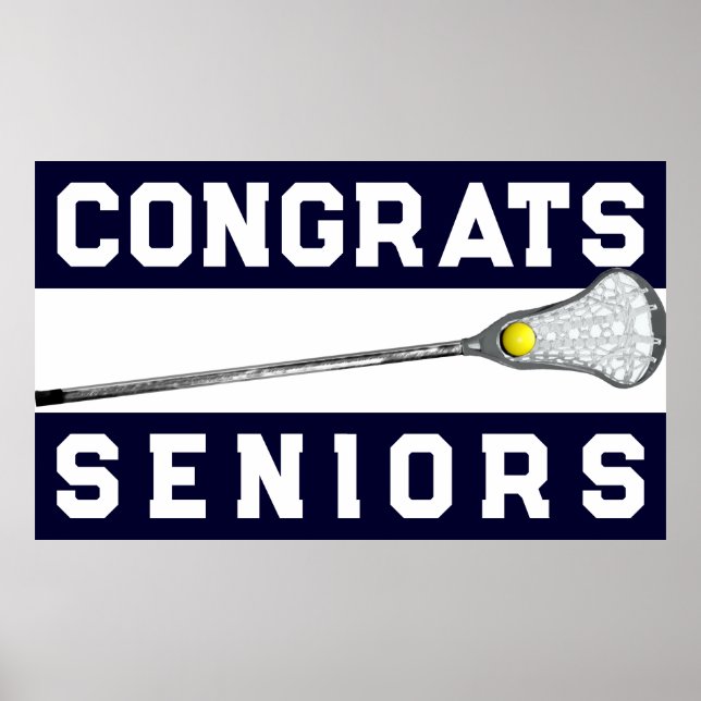 Lacrosse Senior Night Poster (Vorne)