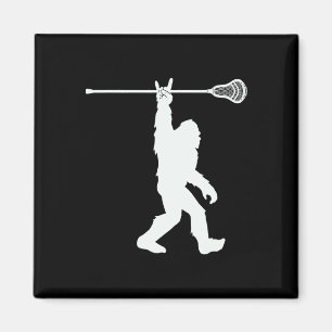 Lacrosse-Shirt Vintag Lax Bigfoot Sasquatch Jugend Magnet