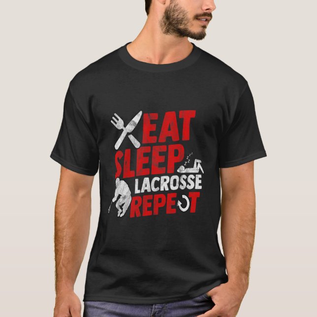 Lacrosse Shirts Mens Lacrosse Player Lax Stick 2 (Vorderseite)
