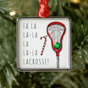Lacrosse Silbernes Ornament