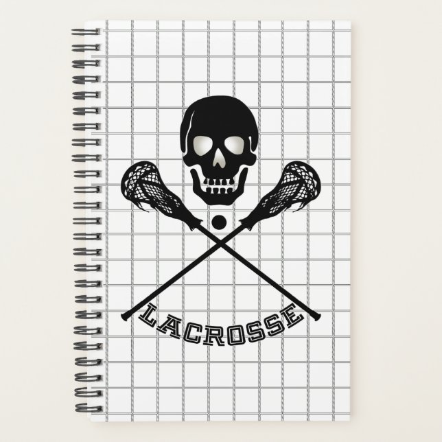Lacrosse Skull und Sticks Mesh Planer (Vorderseite)