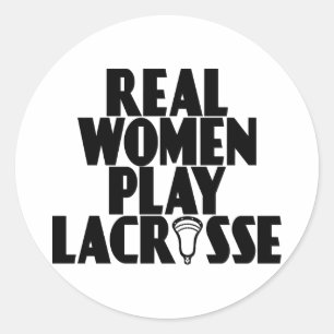 Lacrosse Smack RealWoMen blk Sticker