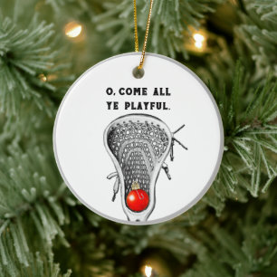 Lacrosse-Spieler-Andenken Keramik Ornament