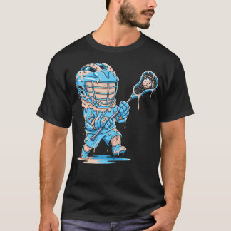 Lacrosse-Spieler-Drip-Eiscreme-Drip T-Shirt