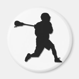 Lacrosse-Spieler-Magnet Magnet