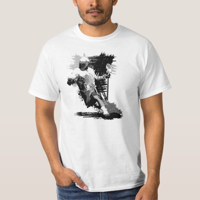 Lacrosse-Spieler-T - Shirt (Vorderseite)