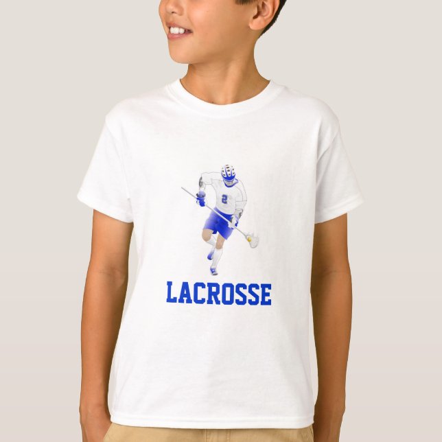 Lacrosse-Spieler T-Shirt (Vorderseite)