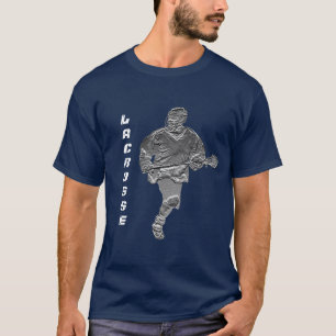 Lacrosse-Spieler-T - Shirt kundengerecht