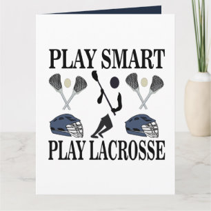 Lacrosse-Spieler-Trainer-Mannschaftssport-Gruß Karte