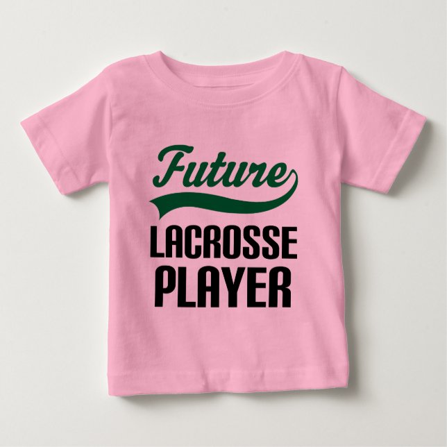 Lacrosse-Spieler (Zukunft) Baby T-shirt (Vorderseite)