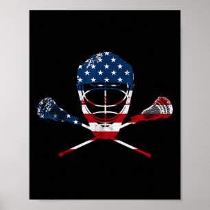 Lacrosse Sport Stick Funny Lax Player Liebe Perfek Poster