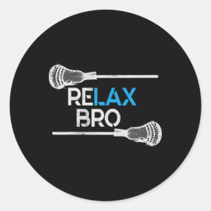 Lacrosse Sport Stick Funny Lax Player Liebe Perfek Runder Aufkleber