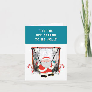 Lacrosse-Sport Weihnachtsfeiertag Feiertagskarte