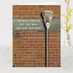 Lacrosse Sports Geburtstagkarte Karte