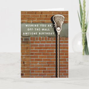 Lacrosse Sports Geburtstagkarte Karte