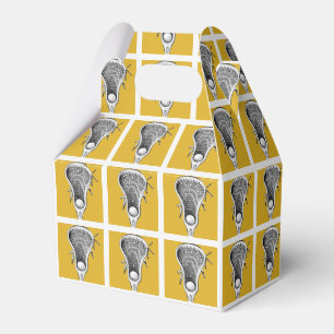 Lacrosse Sports Gold Geschenkschachtel