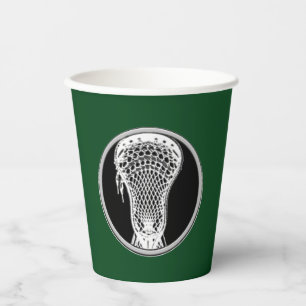 Lacrosse Sports Green Pappbecher