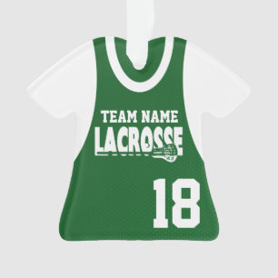 Lacrosse Sports Jersey Green mit Foto Ornament