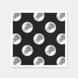 Lacrosse Sports Party Serviette