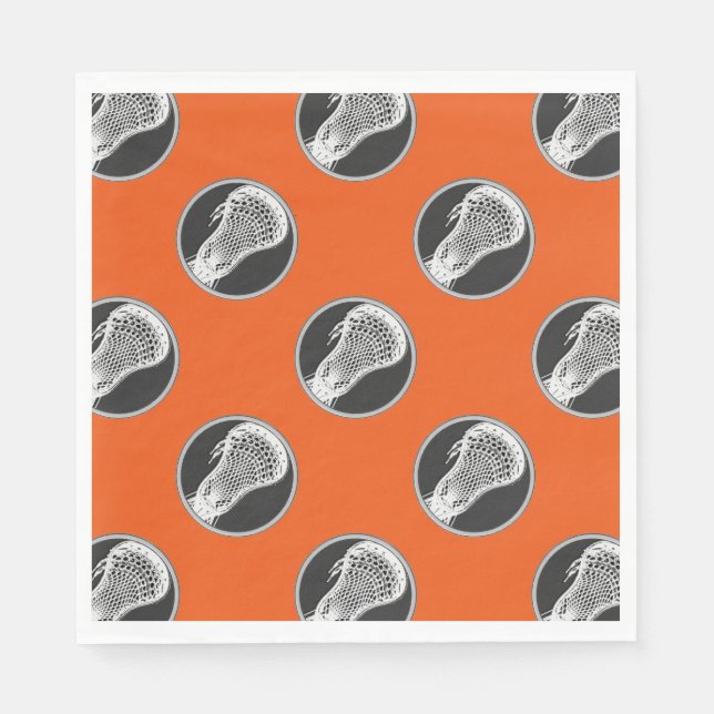 Lacrosse Sports Party Serviette (Vorderseite)