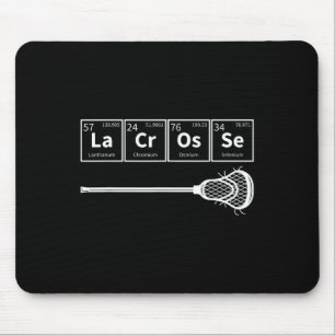 Lacrosse Sports Periodic Table of Elements LAX PLA Mousepad