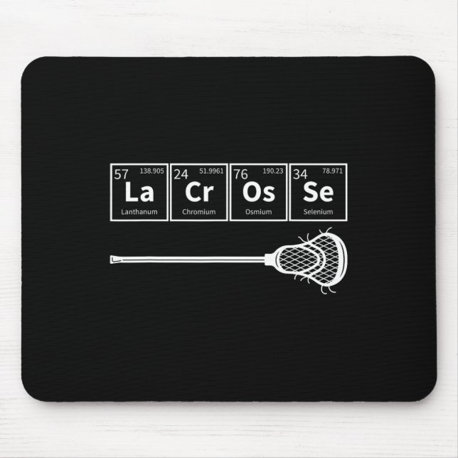 Lacrosse Sports Periodic Table of Elements LAX PLA Mousepad (Vorne)