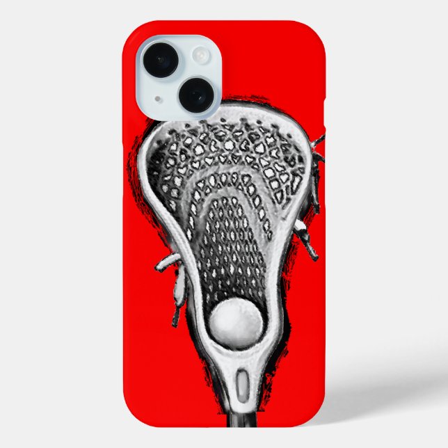 Lacrosse Sports Red Case-Mate iPhone Hülle (Rückseite)