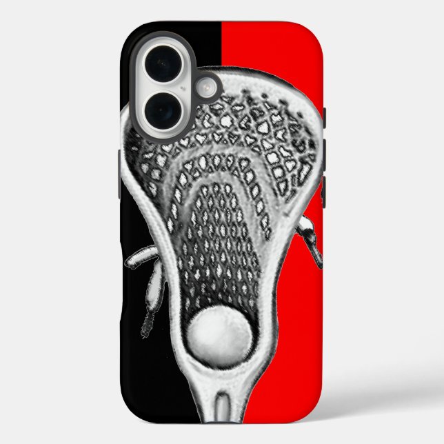 Lacrosse Sports Team Red Case-Mate iPhone Hülle (Rückseite)