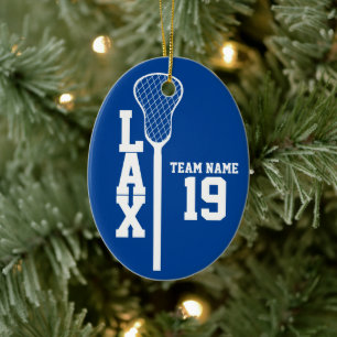 Lacrosse Stick mit Foto Color Editable Keramik Ornament