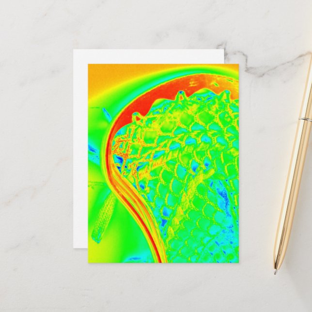 Lacrosse Stick Sports Colorful Tees Foto Art Postkarte (Vorderseite/Rückseite Beispiel)