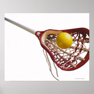 Lacrosse stick und Kugel Poster