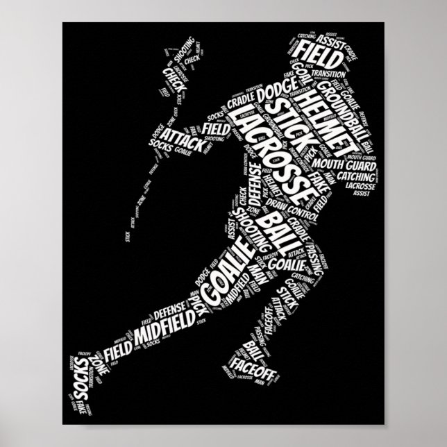 Lacrosse Sticks für Jungen Sport & Fitness cool No Poster (Vorne)