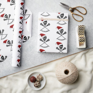 Lacrosse Sticks Weihnachten Geschenkpapier